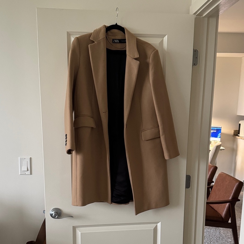 Zara Camel Overcoat